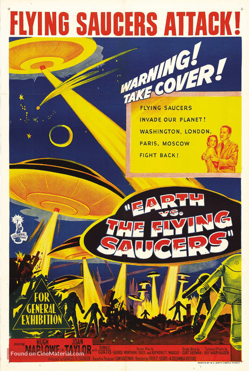 Earth vs. the Flying Saucers - Australian Movie Poster