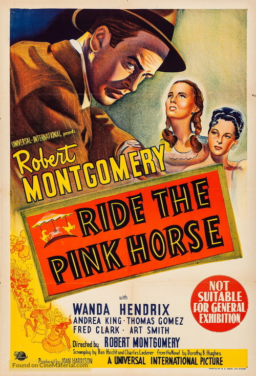 Ride the Pink Horse - Australian Movie Poster