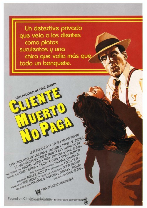 Dead Men Don&#039;t Wear Plaid - Spanish Movie Poster
