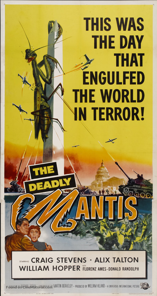 The Deadly Mantis - Theatrical movie poster