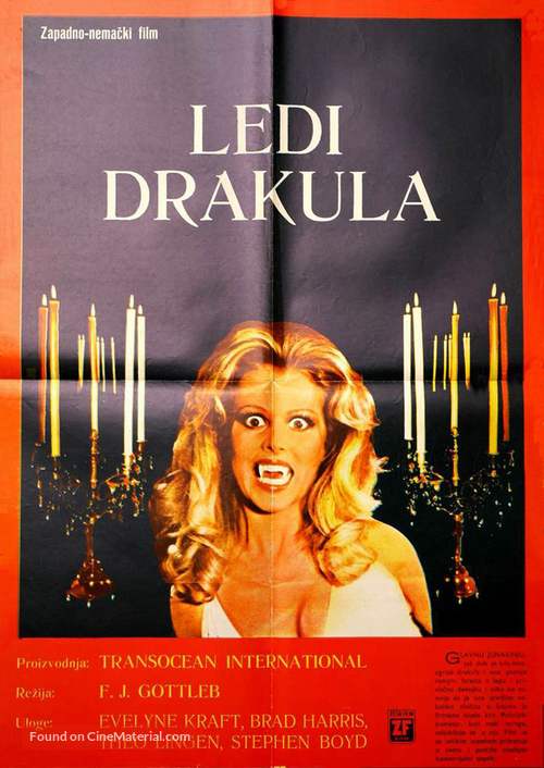 Lady Dracula - Yugoslav Movie Poster