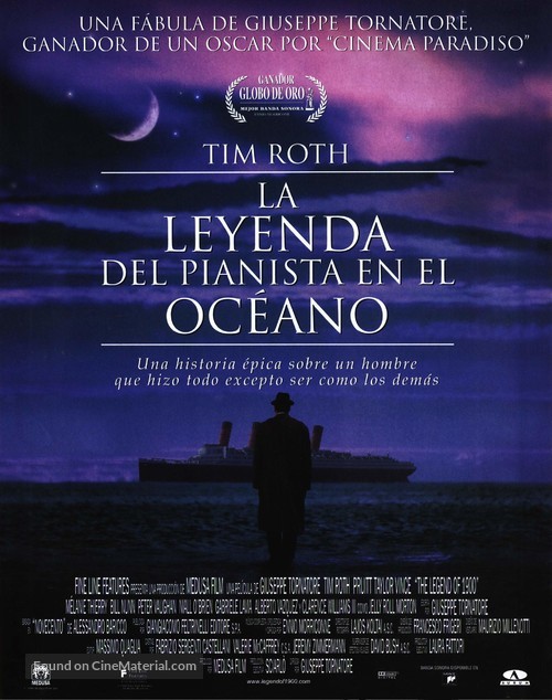 La leggenda del pianista sull&#039;oceano - Spanish Movie Poster