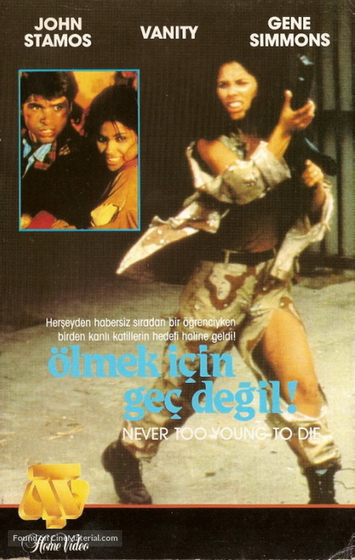 Never Too Young to Die - Turkish VHS movie cover