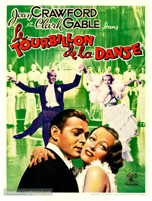 Dancing Lady - Belgian Movie Poster