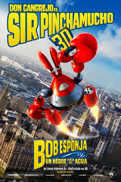 The SpongeBob Movie: Sponge Out of Water - Mexican Movie Poster