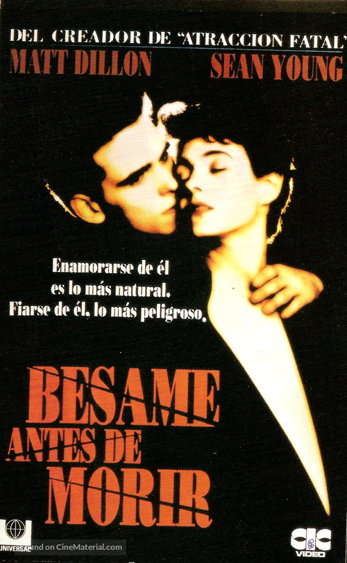 A Kiss Before Dying - Spanish VHS movie cover