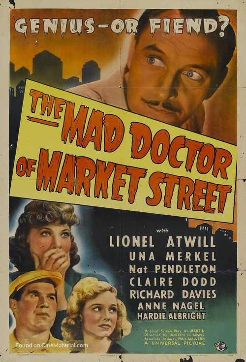 The Mad Doctor of Market Street - Movie Poster