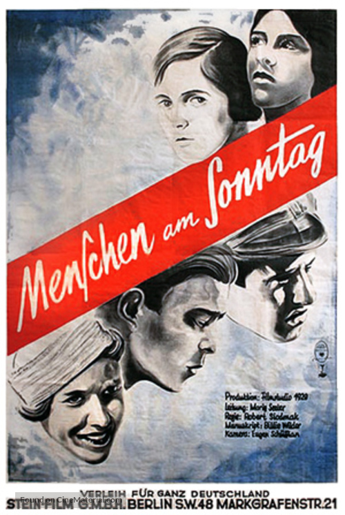 Menschen am Sonntag - German Movie Poster