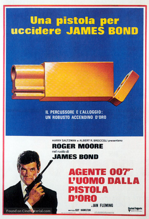 The Man With The Golden Gun - Italian Movie Poster