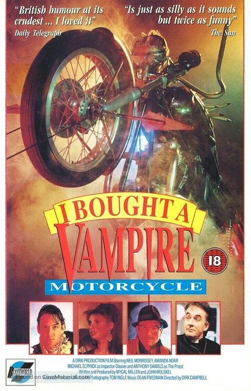 I Bought a Vampire Motorcycle - British VHS movie cover