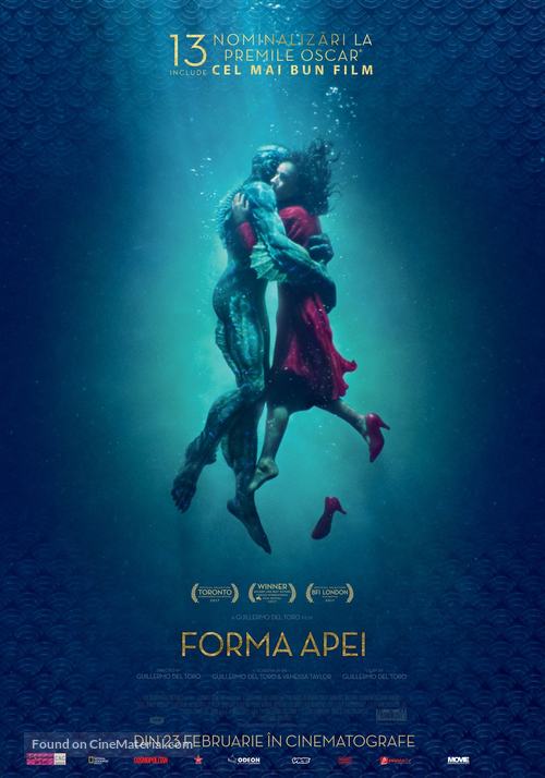 The Shape of Water - Romanian Movie Poster