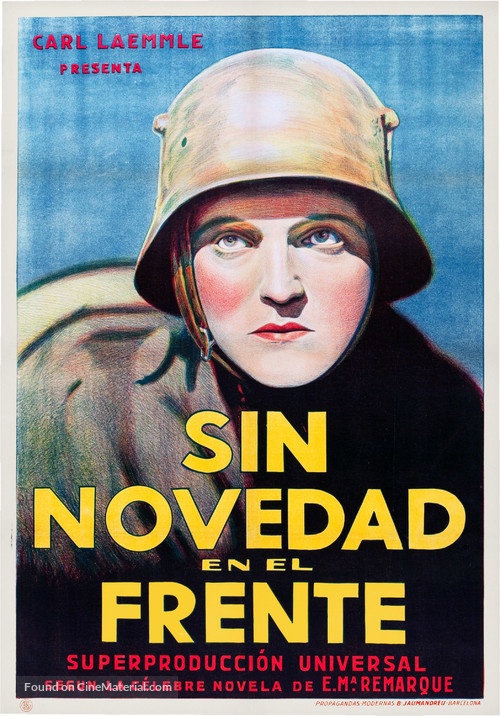 All Quiet on the Western Front - Spanish Movie Poster