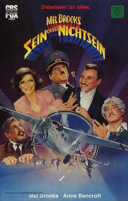 To Be or Not to Be - German VHS movie cover