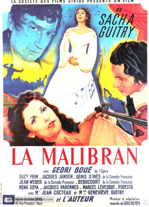 Malibran, La - French Movie Poster