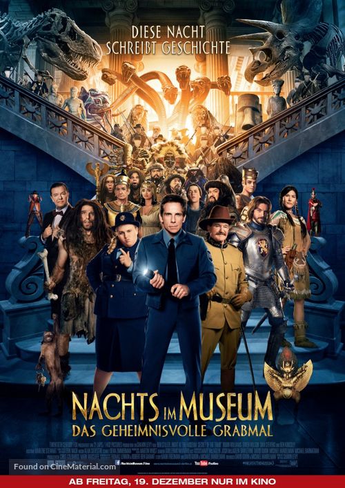 Night at the Museum: Secret of the Tomb - German Movie Poster