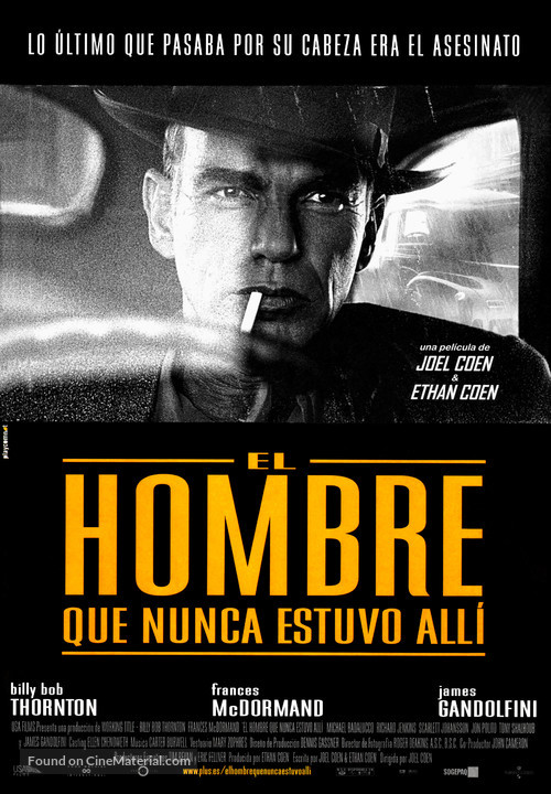 The Man Who Wasn&#039;t There - Spanish Movie Poster