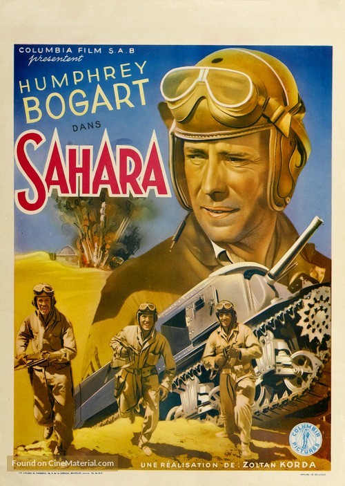 Sahara - Belgian Movie Poster
