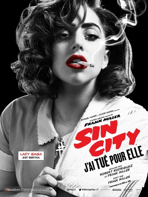 Sin City: A Dame to Kill For - French Movie Poster