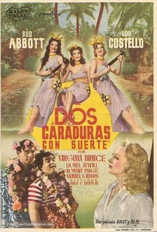 Pardon My Sarong - Spanish Movie Poster