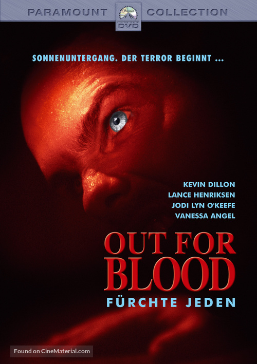 Out for Blood - German DVD movie cover