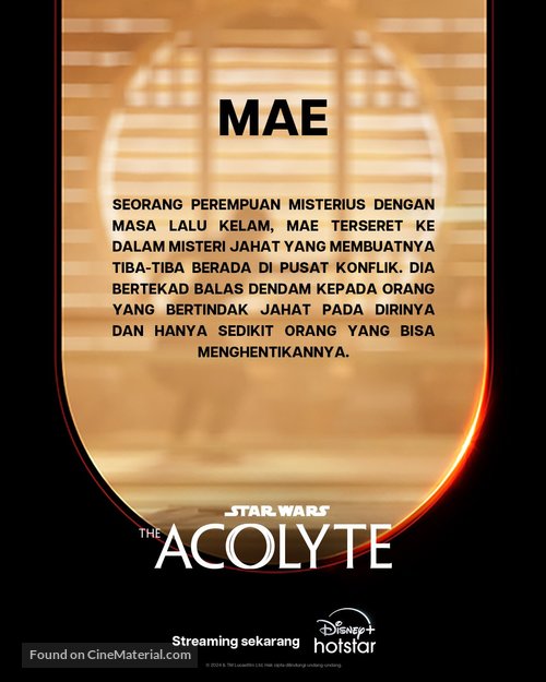 &quot;The Acolyte&quot; - Indonesian Movie Poster