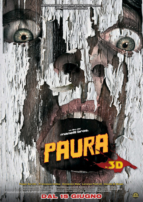 Paura 3D - Italian Movie Poster