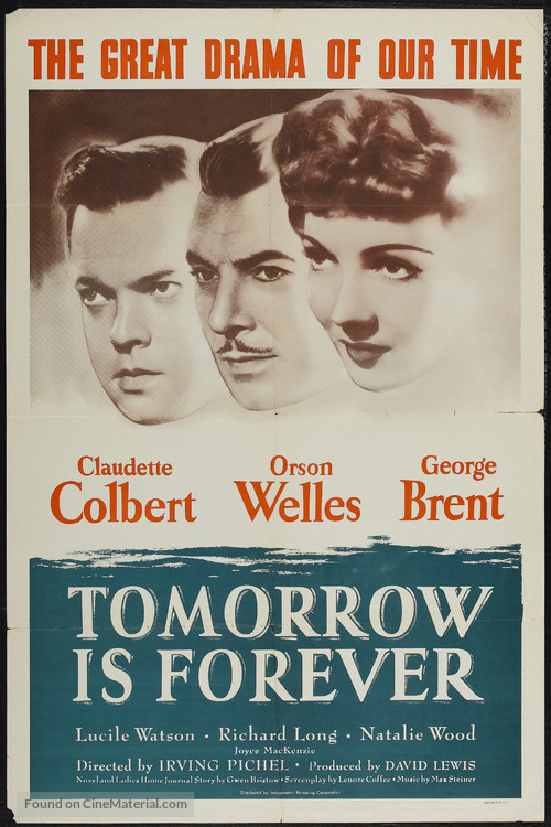 Tomorrow Is Forever - Re-release movie poster