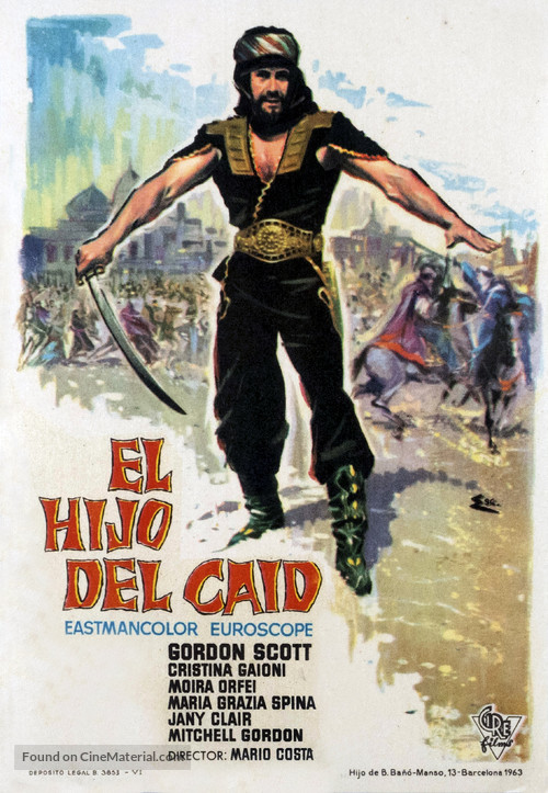 Il figlio dello sceicco - Spanish Movie Poster