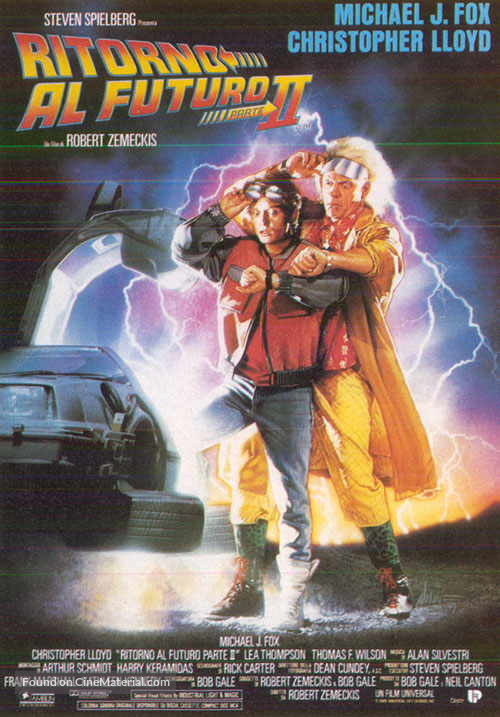 Back to the Future Part II - Italian Movie Poster