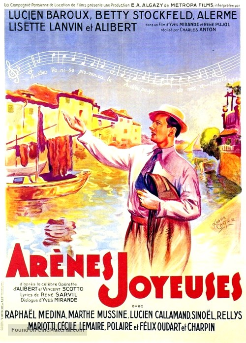 Ar&egrave;nes joyeuses - French Movie Poster