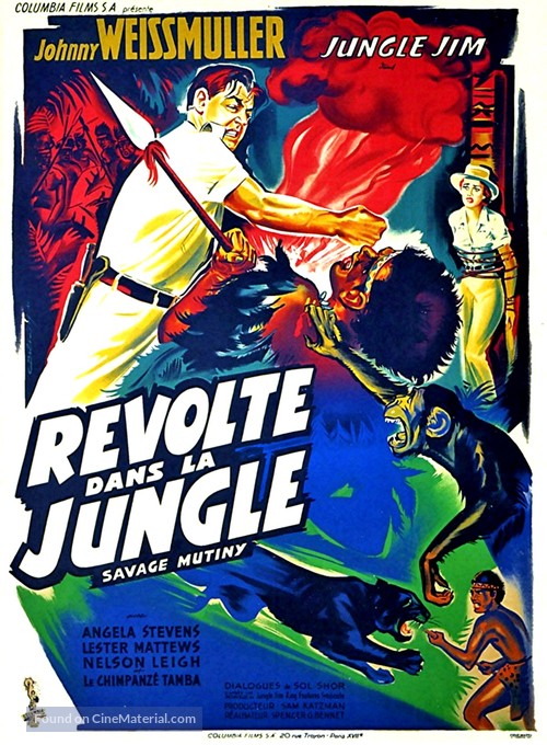Savage Mutiny - French Movie Poster