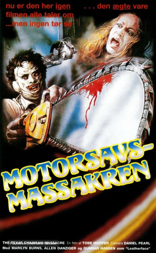 The Texas Chain Saw Massacre - Danish VHS movie cover