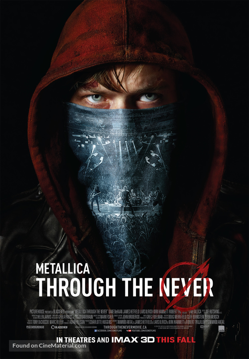 Metallica Through the Never - Canadian Movie Poster