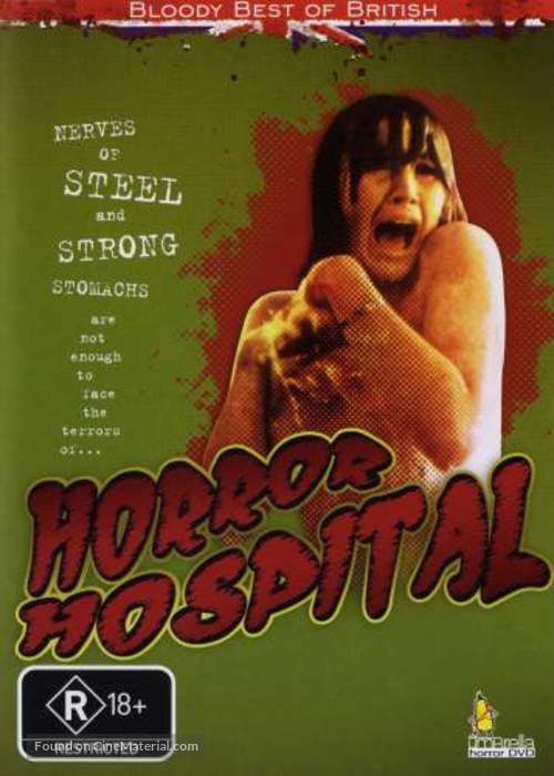 Horror Hospital - Australian DVD movie cover