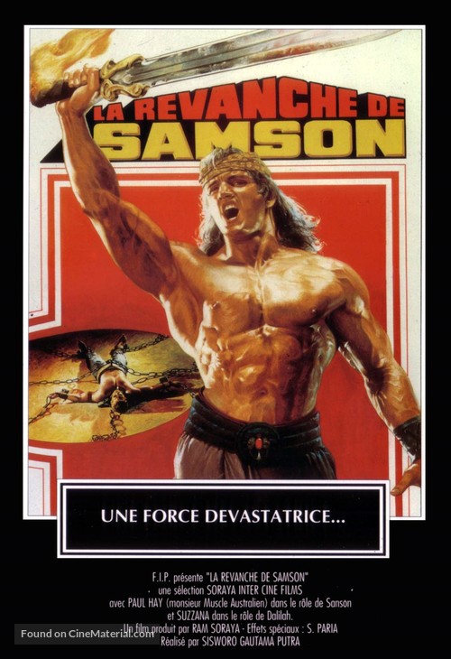 Samson dan Delilah - French Movie Poster