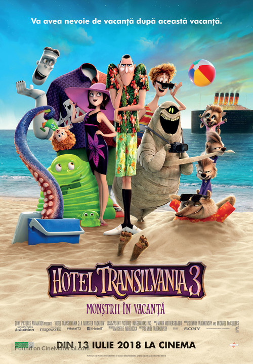 Hotel Transylvania 3: Summer Vacation - Romanian Movie Poster