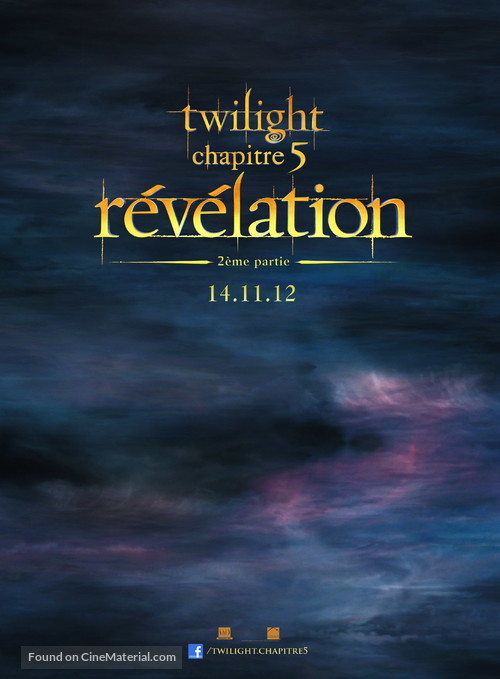 The Twilight Saga: Breaking Dawn - Part 2 - French Movie Poster