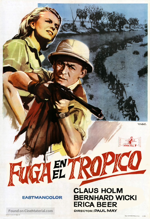 Flucht in die Tropennacht - Spanish Movie Poster