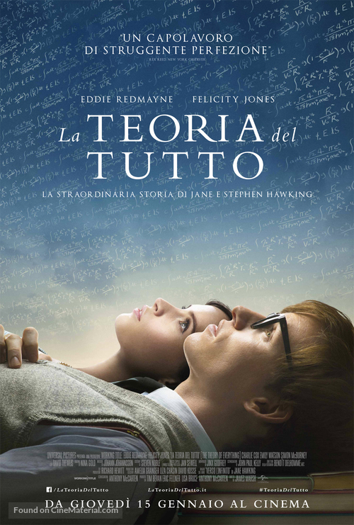The Theory of Everything - Italian Movie Poster