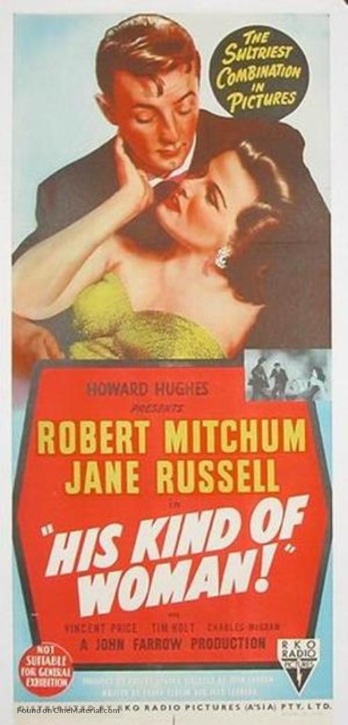 His Kind of Woman - Australian Movie Poster