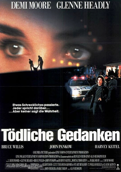 Mortal Thoughts - German Movie Poster
