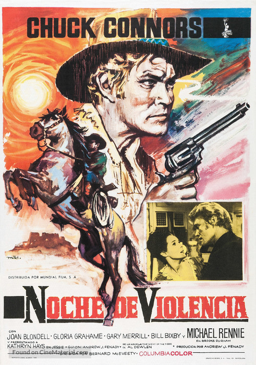 Ride Beyond Vengeance - Spanish Movie Poster