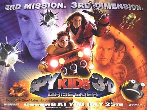 SPY KIDS 3-D : GAME OVER - British Movie Poster