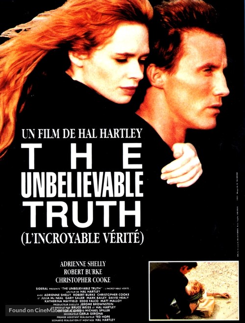 The Unbelievable Truth - French Movie Poster