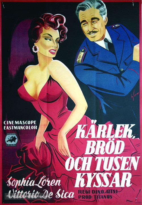 Pane, amore e... - Swedish Movie Poster