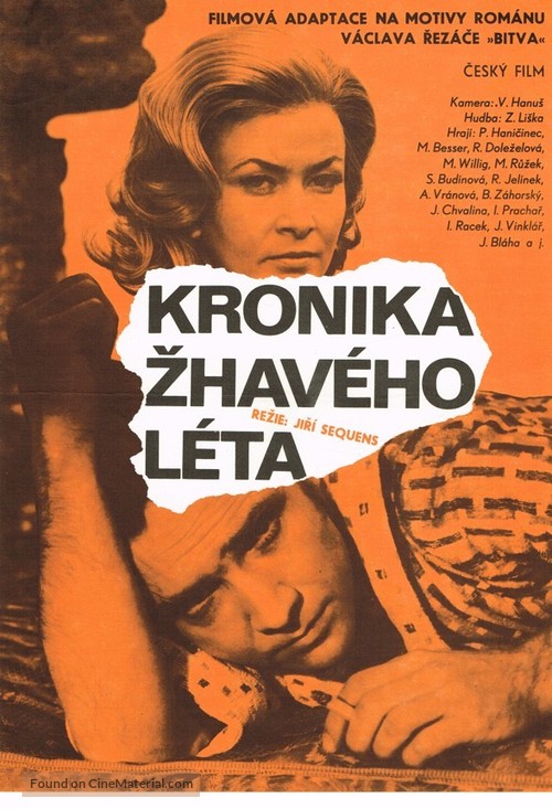 Kronika zhav&eacute;ho l&eacute;ta - Czech Movie Poster