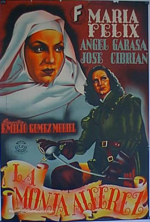 La monja alf&eacute;rez - Mexican Movie Poster