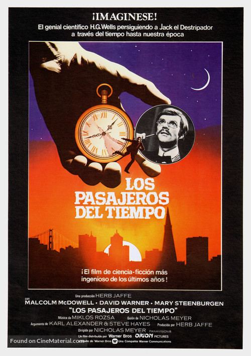 Time After Time - Spanish Movie Poster