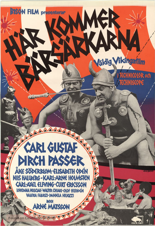 H&auml;r kommer b&auml;rs&auml;rkarna - Swedish Movie Poster