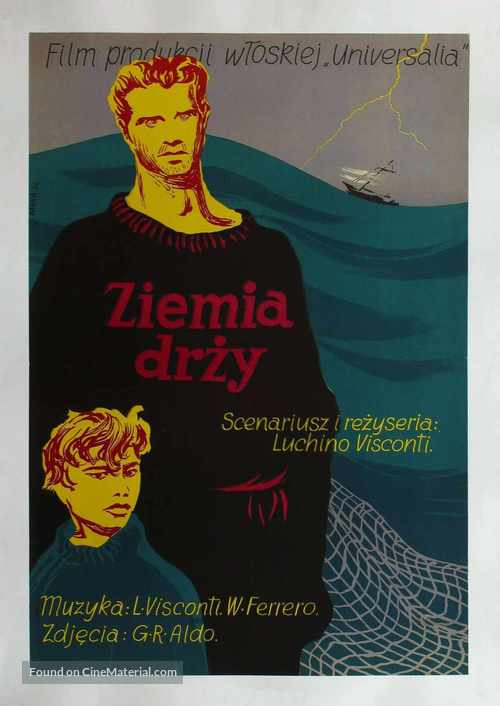 La terra trema: Episodio del mare - Polish Movie Poster